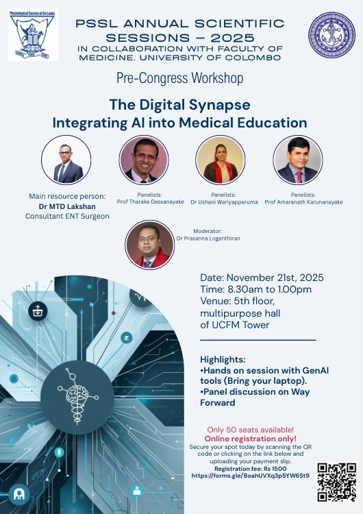 38th Annual Scientific Sessions of the Physiological Society of Sri Lanka
